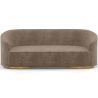 Buy 3/4-Seater Velvet Upholstered Sofa - Treya Taupe 60648 at MyFaktory