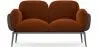 Buy 2-Seater Sofa - Upholstered in Velvet - Greda Chocolate 60651 - prices