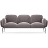 Buy 3-Seater Sofa - Upholstered in Velvet - Greda Dark grey 60652 - in the EU