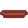 Buy Velvet Upholstered Sofa - 3/4 seats - Lumun Red 60640 at MyFaktory