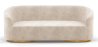 Buy 3/4-Seater Velvet Upholstered Sofa - Treya Beige 60648 - in the EU