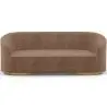 Buy 3/4-Seater Velvet Upholstered Sofa - Treya Chocolate 60648 in the Europe