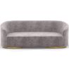 Buy 3/4-Seater Velvet Upholstered Sofa - Treya Dark grey 60648 at MyFaktory