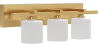 Buy Aged Gold Wall Lamp - 3-Light Sconce - Senda Aged Gold 60682 - in the EU