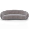 Buy Velvet Curved Sofa - 3/4 Seats - Nathan Dark grey 60691 at MyFaktory