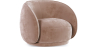 Buy Curved Velvet Upholstered Armchair - William Cream 60692 - prices