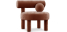 Buy  Armchair - Upholstered in Velvet - Fera Chocolate 60696 - prices