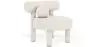 Buy Armchair - Upholstered in Bouclé - Fera White 60697 - in the EU