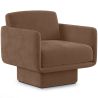 Buy Velvet Upholstered Armchair - Ren Chocolate 60698 - prices