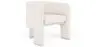 Buy Design Armchair - Bouclé Fabric Upholstered Armchair - Devon White 60701 - in the EU