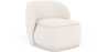 Buy Bouclé Fabric Upholstered Armchair - Treyton White 60703 - in the EU