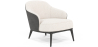 Buy Upholstered Armchair in Boucle Fabric - Renaud White 60705 - in the EU