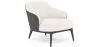 Buy Upholstered Armchair in Boucle Fabric - Renaud White 60705 - in the EU
