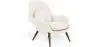 Buy Bouclé Upholstered Armchair - Opera White 60707 - in the EU