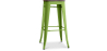 Buy Industrial Design Bar Stool - Wood & Steel - 76cm - Metalix Light green 54406 - in the EU