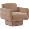 Buy Velvet Upholstered Armchair - Ren Cream 60698 - in the EU