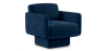 Buy Velvet Upholstered Armchair - Ren Dark blue 60698 in the Europe