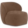 Buy Velvet Upholstered Armchair - Treyton Chocolate 60702 in the Europe