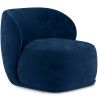 Buy Velvet Upholstered Armchair - Treyton Dark blue 60702 home delivery