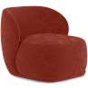 Buy Velvet Upholstered Armchair - Treyton Red 60702 - in the EU