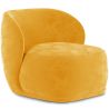 Buy Velvet Upholstered Armchair - Treyton Yellow 60702 at MyFaktory