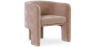 Buy Velvet Upholstered Armchair - Connor Cream 60700 home delivery
