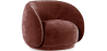 Buy Curved Velvet Upholstered Armchair - William Chocolate 60692 at MyFaktory