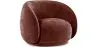 Buy Curved Velvet Upholstered Armchair - William Chocolate 60692 at MyFaktory