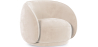 Buy Curved Velvet Upholstered Armchair - William Beige 60692 at MyFaktory