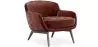 Buy Velvet Upholstered Armchair - Selvi Chocolate 60694 in the Europe