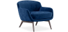 Buy Velvet Upholstered Armchair - Selvi Dark blue 60694 - in the EU