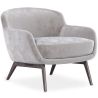 Buy Velvet Upholstered Armchair - Selvi Light grey 60694 - prices