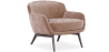 Buy Velvet Upholstered Armchair - Selvi Cream 60694 in the Europe