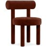 Buy Dining Chair - Upholstered in Velvet - Reece Chocolate 60708 in the Europe