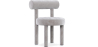 Buy Dining Chair - Upholstered in Velvet - Reece Light grey 60708 - prices