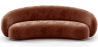 Buy Velvet Curved Sofa - 3/4 Seats - Nathan Chocolate 60691 in the Europe
