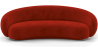 Buy Velvet Curved Sofa - 3/4 Seats - Nathan Red 60691 - in the EU
