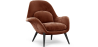 Buy Velvet Upholstered Armchair - Opera Chocolate 60706 in the Europe