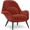 Buy Velvet Upholstered Armchair - Opera Red 60706 - prices