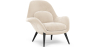 Buy Velvet Upholstered Armchair - Opera Beige 60706 in the Europe