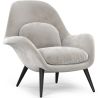 Buy Velvet Upholstered Armchair - Opera Light grey 60706 in the Europe