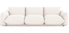 Buy 3-Seater Sofa - Bouclé Fabric Upholstery - Urana White 61014 - in the EU