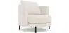 Buy Designer Armchair - Upholstered in Bouclé Fabric - Nagar White 61019 - in the EU