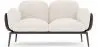 Buy 2-Seater Sofa - Upholstered in Bouclé Fabric - Greda White 61022 - in the EU