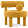 Buy  Armchair - Upholstered in Velvet - Fera Yellow 60696 in the Europe