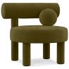 Buy  Armchair - Upholstered in Velvet - Fera Olive 60696 - in the EU