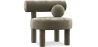 Buy  Armchair - Upholstered in Velvet - Fera Taupe 60696 with a guarantee