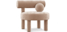 Buy  Armchair - Upholstered in Velvet - Fera Cream 60696 at MyFaktory