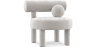 Buy  Armchair - Upholstered in Velvet - Fera Light grey 60696 home delivery