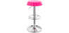 Buy Swivel Chromed Metal Bottle Cap Bar Stool - Height Adjustable Pink 49737 in the Europe